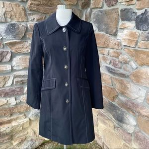 Anne Klein Black Trench Coat XS